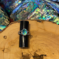 Paua Shell Oval Ring