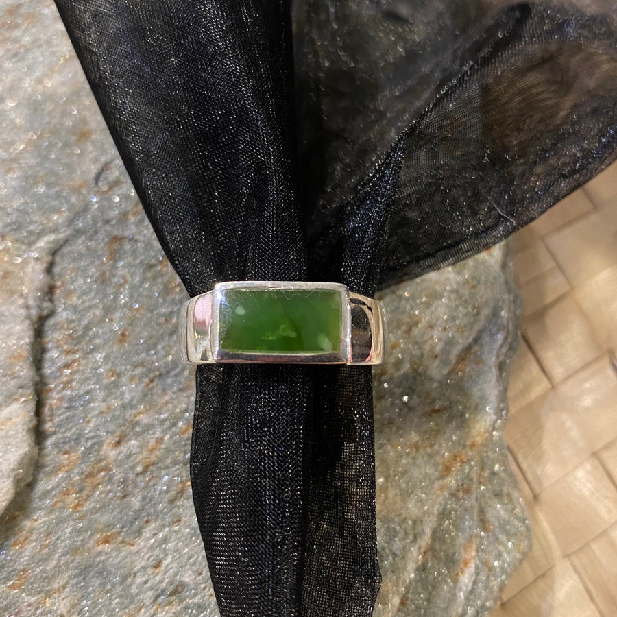 Square Greenstone Ring