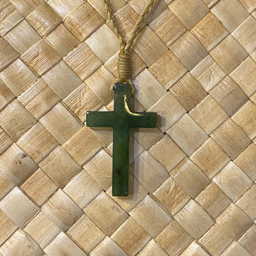 Jade Cross Pendant Necklace
