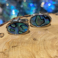 Paua Shell Oval Cufflinks