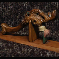 Angle view of jade toki poutangata