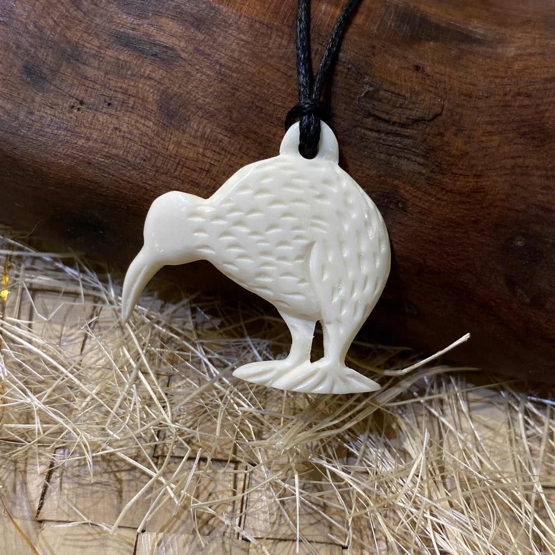 Kiwibird bone necklace