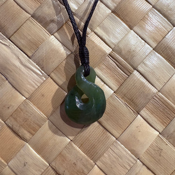 Jade Single Crossover Pendant Necklace