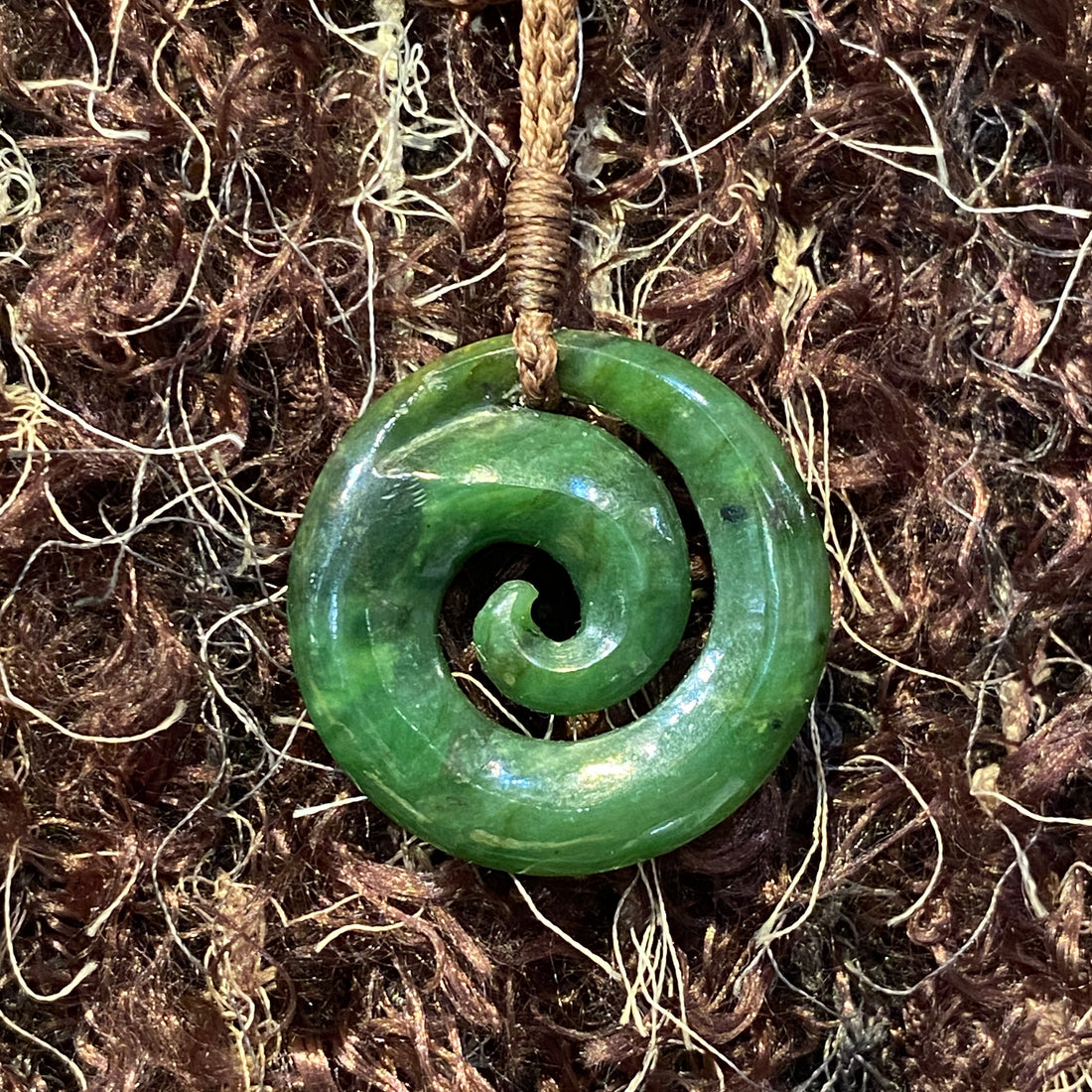 Koru (Spiral) Greenstone pendant