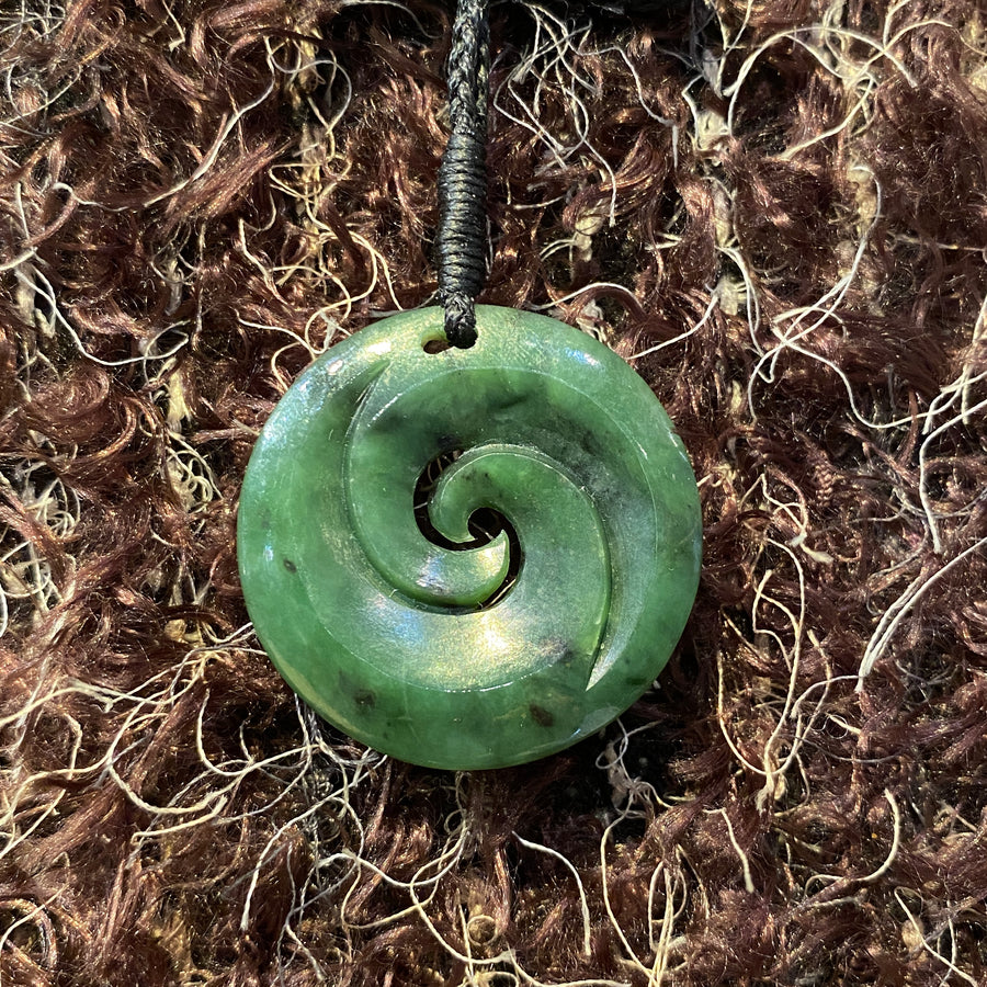 Koru (Spiral) Greenstone pendant