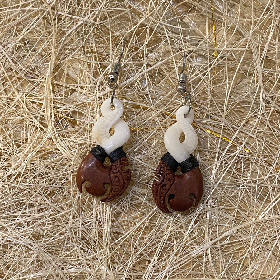 Eternity Bond & Wood earrings