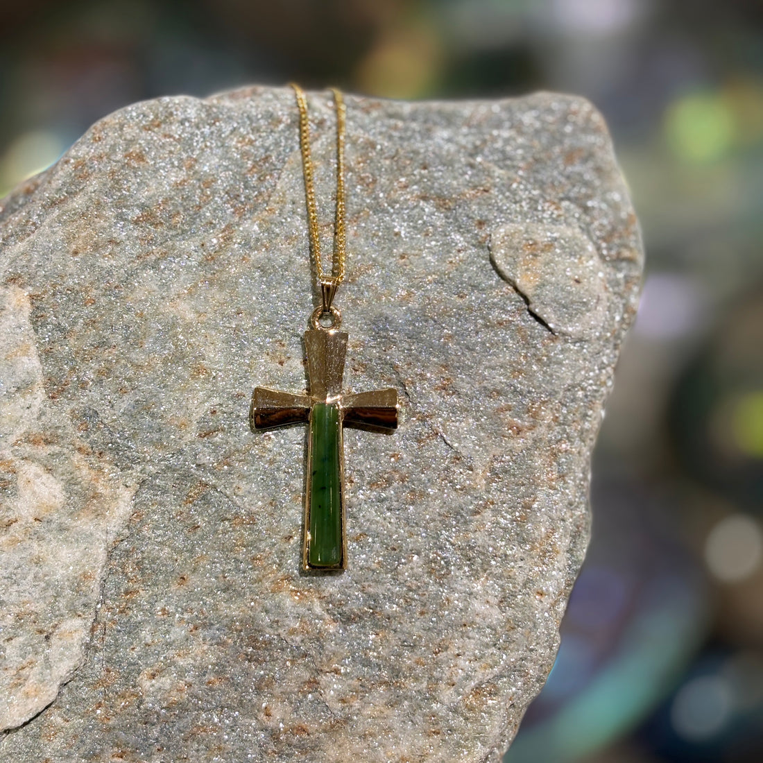 Cross Jade Pendant