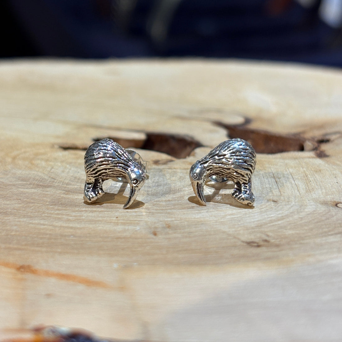 KIWI Bird Sterling Sliver Earrings