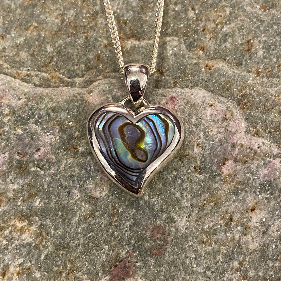 Paua Heart Pendant