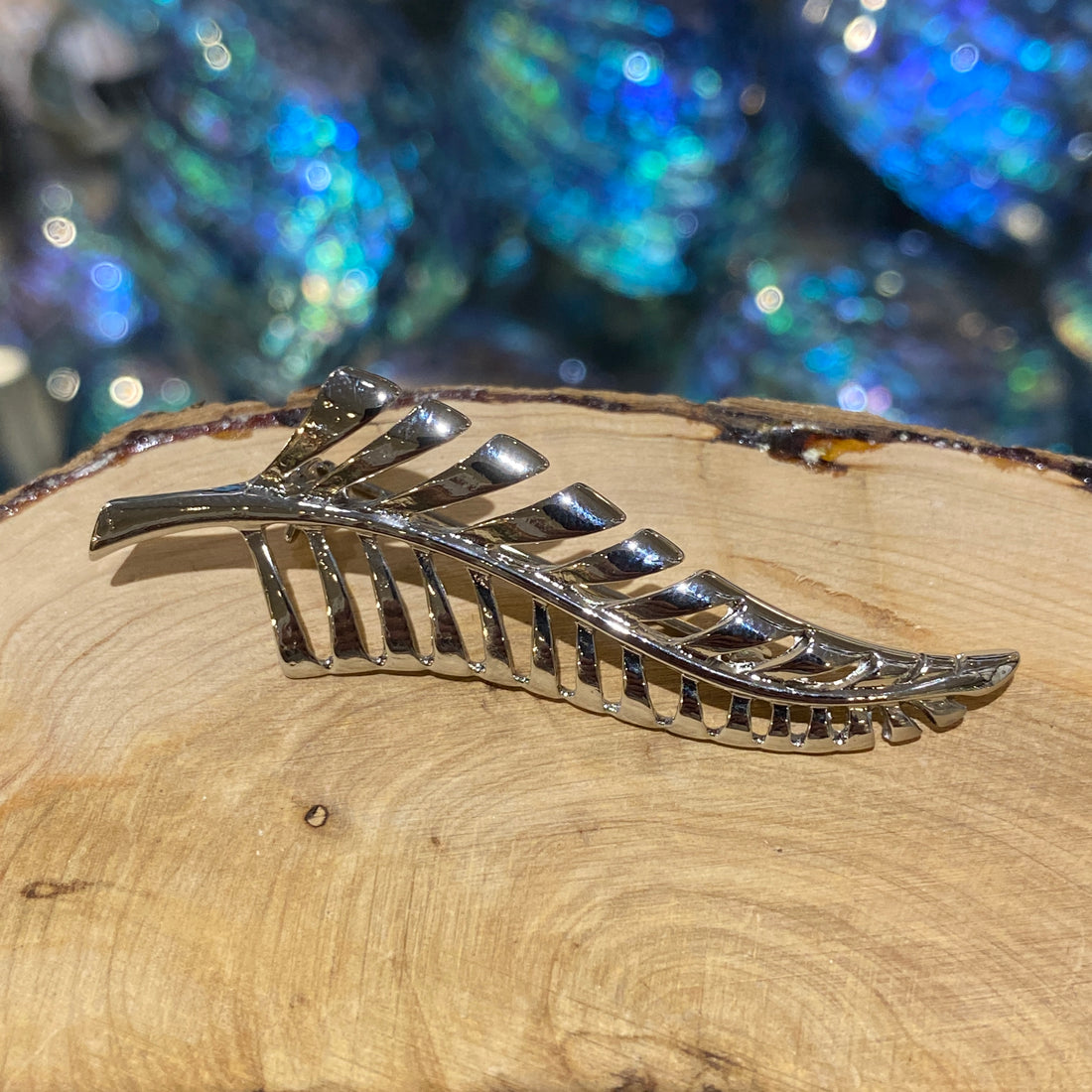 Silver Fern Brooch