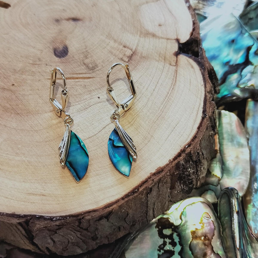 Paua Shell Wings Earrings