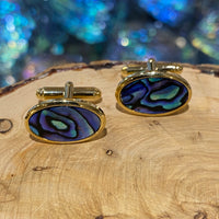 Paua Shell Oval Cufflinks