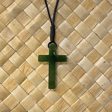 Jade Cross Pendant Necklace